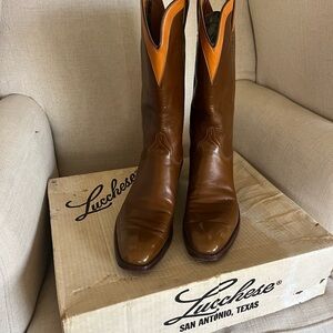 Lucchese Men’s Boots
Tobacco leather 
Hand made in the USA
SIZE 13 AAA